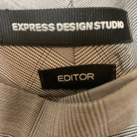 Nwt Express low waist Design Studio Plaid Wide Leg Pant. Size 0 - Picture 6 of 6